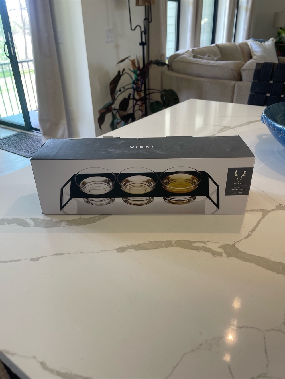 Black 3 piece tequila flight set